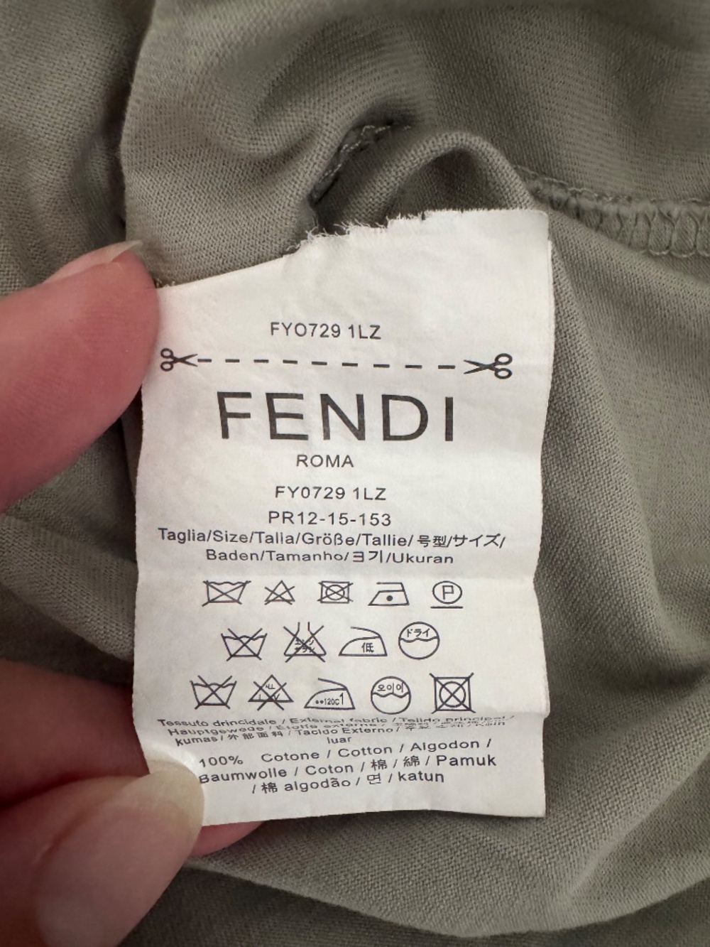 FENDI Roma Embroidered Logo Tee (XL) - Picture 9 of 14